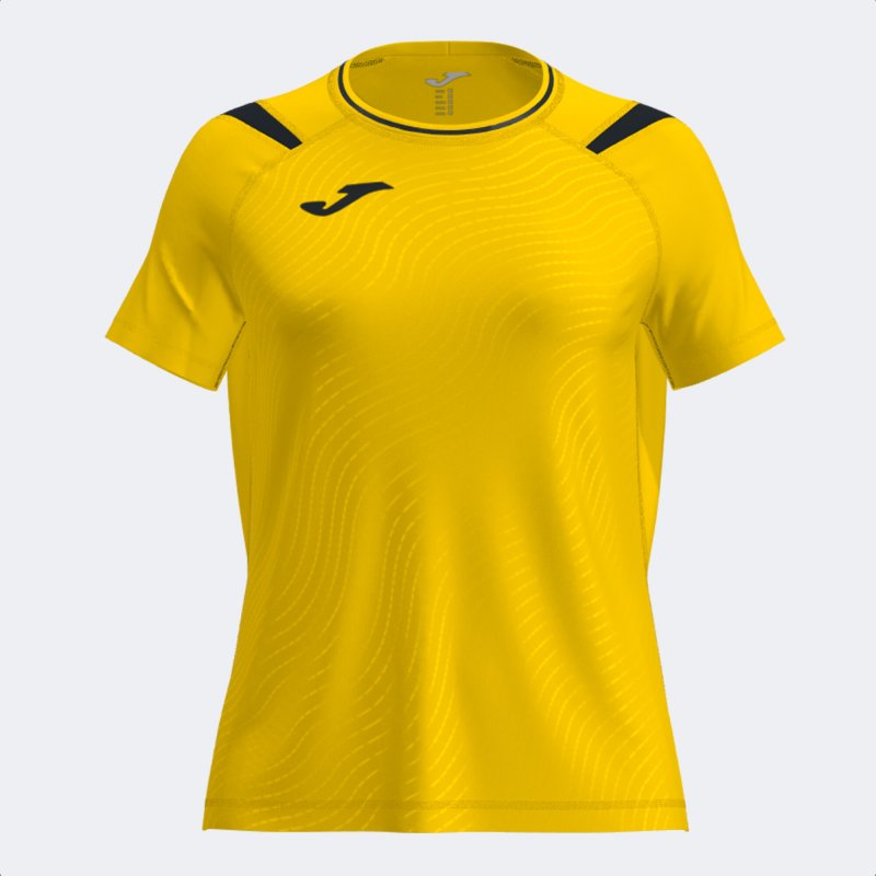 JOMA DINAMO II SHORT SLEEVE T-SHIRT YELLOW BLACK