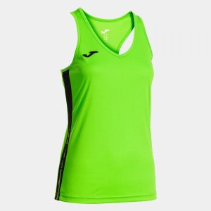 JOMA OLIMPIADA TANK TOP FLUOR GREEN BLACK