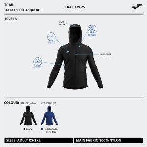 JOMA R-NIGHT ICONIC RAINCOAT BLUE