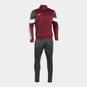 JOMA ICONO STREET TRACKSUIT BURGUNDY BLACK
