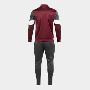 JOMA ICONO STREET TRACKSUIT BURGUNDY BLACK