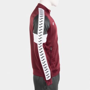 JOMA ICONO STREET TRACKSUIT BURGUNDY BLACK