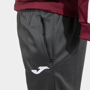 JOMA ICONO STREET TRACKSUIT BURGUNDY BLACK