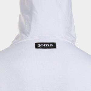 JOMA ICONO STREET ZIP-UP HOODIE WHITE BLACK