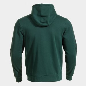 JOMA ICONO STREET ZIP-UP HOODIE GREEN BLACK
