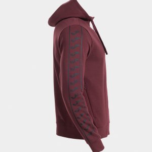 JOMA ICONO STREET ZIP-UP HOODIE BURGUNDY BLACK