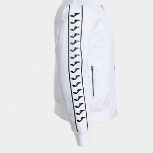 JOMA ICONO STREET BOMBER JACKET WHITE BLACK