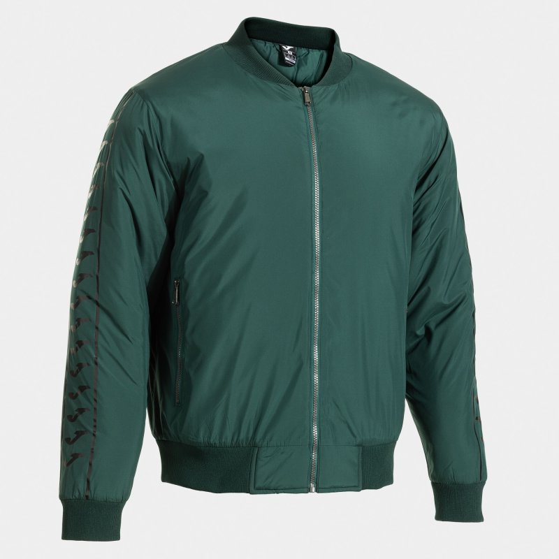 JOMA ICONO STREET BOMBER JACKET GREEN BLACK