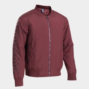 JOMA ICONO STREET BOMBER JACKET BURGUNDY BLACK