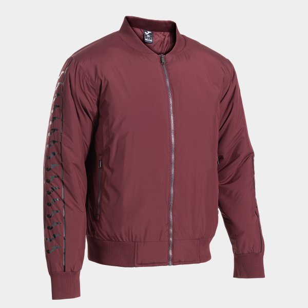 JOMA ICONO STREET BOMBER JACKET BURGUNDY BLACK