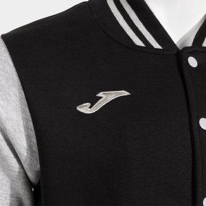 JOMA COMBI FULL ZIP SWEATSHIRT BLACK GRAY