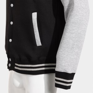 JOMA COMBI FULL ZIP SWEATSHIRT BLACK GRAY