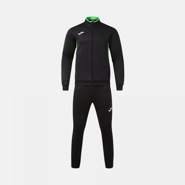 JOMA WINNER IV TRACKSUIT BLACK FLUOR GREEN