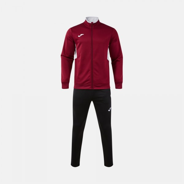 JOMA WINNER IV TRACKSUIT BURGUNDY BLACK