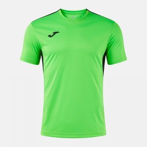 JOMA WINNER IV SHORT SLEEVE T-SHIRT FLUOR GREEN BLACK