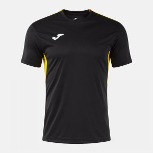 JOMA WINNER IV SHORT SLEEVE T-SHIRT BLACK YELLOW