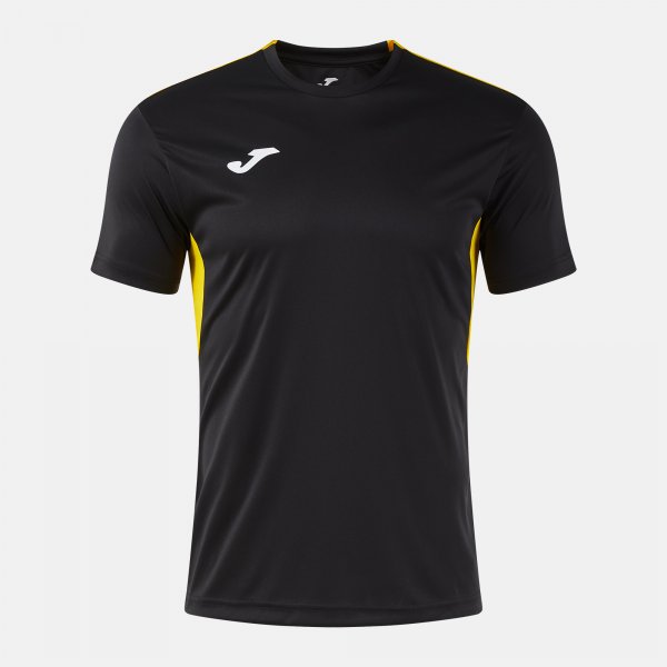 JOMA WINNER IV SHORT SLEEVE T-SHIRT BLACK YELLOW