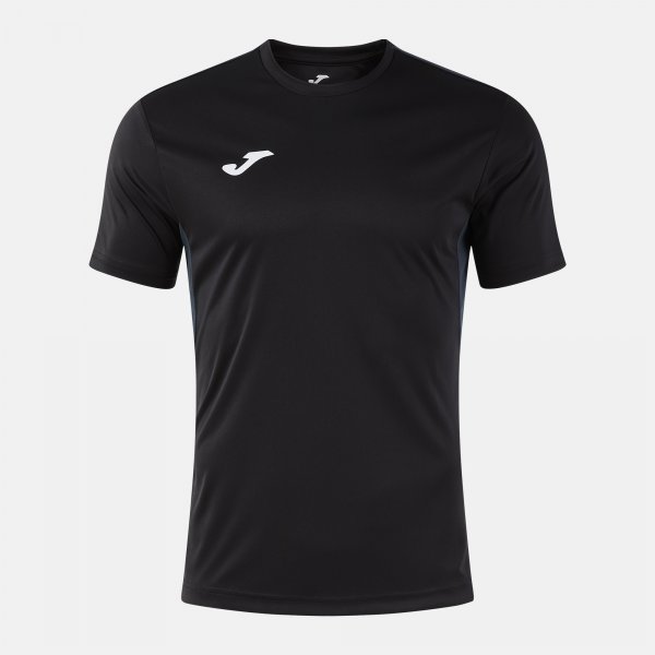 JOMA WINNER IV SHORT SLEEVE T-SHIRT BLACK DARK GRAY