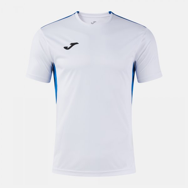 JOMA WINNER IV SHORT SLEEVE T-SHIRT WHITE ROYAL BLUE