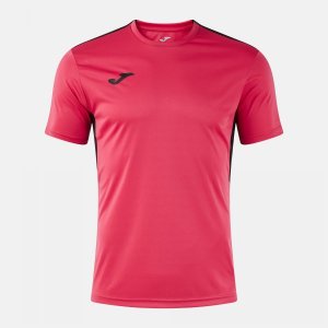 JOMA WINNER IV SHORT SLEEVE T-SHIRT FUCHSIA BLACK