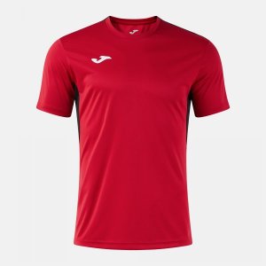 JOMA WINNER IV SHORT SLEEVE T-SHIRT RED BLACK