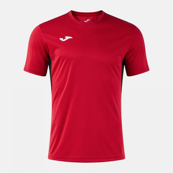 JOMA WINNER IV SHORT SLEEVE T-SHIRT RED BLACK