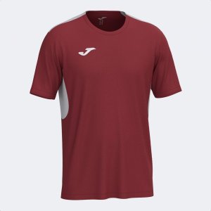 JOMA WINNER IV SHORT SLEEVE T-SHIRT BURGUNDY GRAY