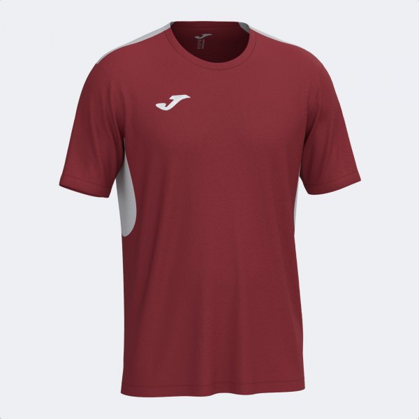 JOMA WINNER IV SHORT SLEEVE T-SHIRT BURGUNDY GRAY