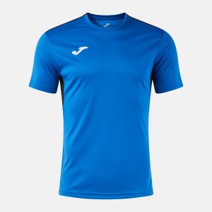JOMA WINNER IV SHORT SLEEVE T-SHIRT ROYAL BLUE BLACK