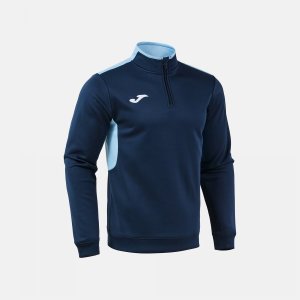 JOMA WINNER IV SWEATSHIRT DARK NAVY SKY BLUE