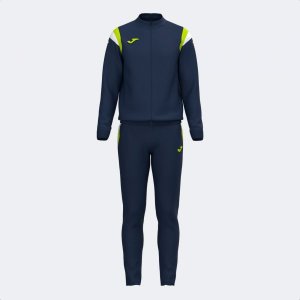 JOMA TERRA TRACKSUIT DARK NAVY LIME