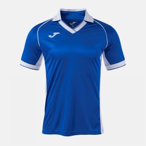 JOMA VINTAGE ECO RETRO SHORT SLEEVE T-SHIRT ROYAL BLUE WHITE