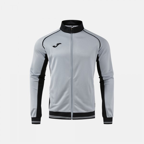 JOMA VINTAGE ECO RETRO FULL ZIP SWEATSHIRT GRAY BLACK