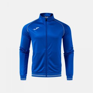 JOMA VINTAGE ECO RETRO FULL ZIP SWEATSHIRT ROYAL BLUE GRAY