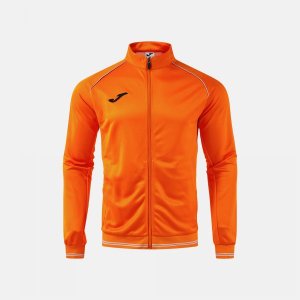 JOMA VINTAGE ECO RETRO FULL ZIP SWEATSHIRT ORANGE GRAY