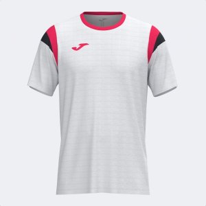 JOMA TERRA SHORT SLEEVE T-SHIRT WHITE FUCHSIA
