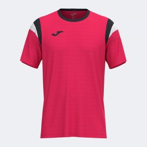 JOMA TERRA SHORT SLEEVE T-SHIRT FUCHSIA BLACK