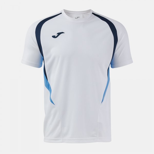 JOMA T-CHAMPIONSHIP SHORT SLEEVE T-SHIRT WHITE SKY BLUE
