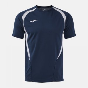 JOMA CHAMPIONSHIP 20 SHORT SLEEVE T-SHIRT NAVY BLUE GRAY
