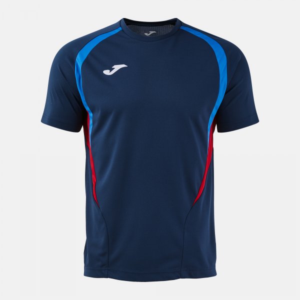 JOMA T-CHAMPIONSHIP SHORT SLEEVE T-SHIRT DARK NAVY ROYAL BLUE