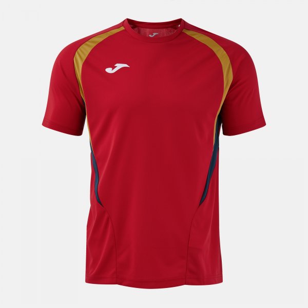 JOMA T-CHAMPIONSHIP SHORT SLEEVE T-SHIRT RED DARK NAVY