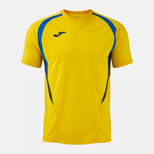 JOMA T-CHAMPIONSHIP SHORT SLEEVE T-SHIRT YELLOW ROYAL BLUE