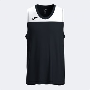JOMA PHOENIX III SLEEVELESS SHIRT BLACK WHITE