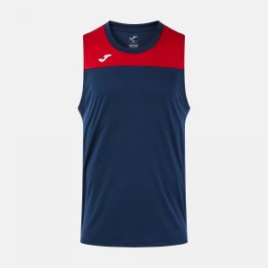 JOMA PHOENIX III SLEEVELESS SHIRT DARK NAVY RED