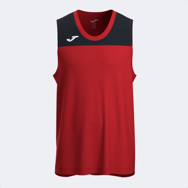 JOMA PHOENIX III SLEEVELESS SHIRT RED BLACK