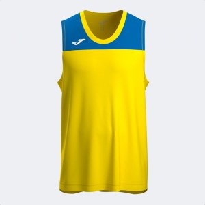 JOMA PHOENIX III SLEEVELESS SHIRT YELLOW ROYAL BLUE