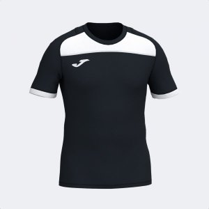 JOMA PHOENIX III SHORT SLEEVE T-SHIRT BLACK WHITE