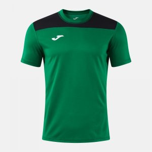 JOMA PHOENIX III SHORT SLEEVE T-SHIRT GREEN BLACK
