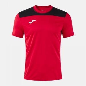 JOMA PHOENIX III SHORT SLEEVE T-SHIRT RED BLACK