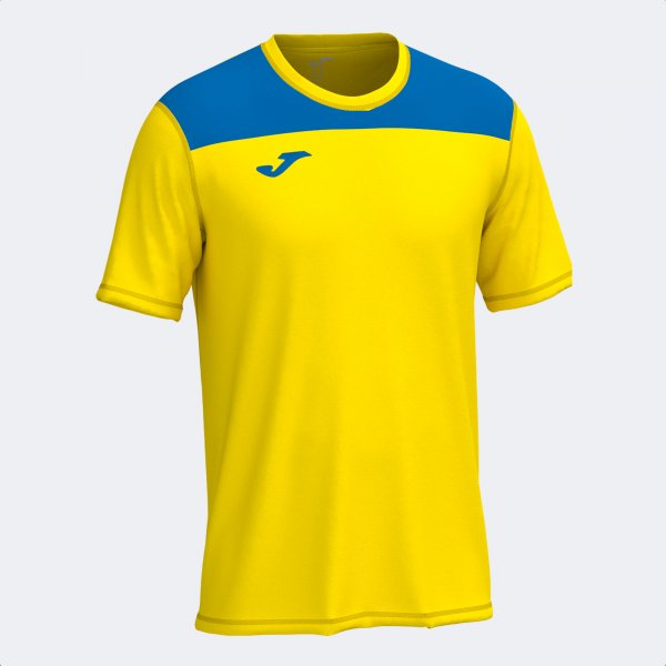 JOMA PHOENIX III SHORT SLEEVE T-SHIRT YELLOW ROYAL BLUE